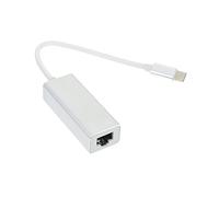 Housoutil Adaptateur USB Type-C vers Ethernet en Alliage d'Aluminium Robuste, Design Fiable et Compact, pour Voyager et Liaison Plus Rapide Que WiFi, Couleur Argentée