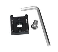 Housoutil Adaptateur Verrouillage Sécurisé de Griffe Porte-Accessoires pour Flash Set de Set Lot de 2 en Alliage D'aluminium Noir à Pince et Appareil Photo pour Photographie