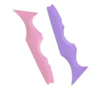 Housoutil Aide Maquillage Silicone 2pcs pour Dessiner Eye Liner et Mascara, Outil Confortable pour Créer un Trait D'œil, Accessoires Beauté pour Femmes