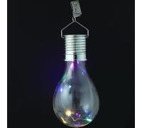 Housoutil Ampoules Solaires Décoratives, Extérieur Ampoule Solaire Ampoules, es à LED, Imperméable LED En Plein Air e Avec Panneau e, 3w Portables Suspension Solai