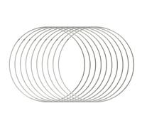 Housoutil Anneaux Métalliques pour Attrape-Rêves 15 Pièces Ø 200 MM Cadre en Métal Soudé 28 MM pour Loisirs Créatifs Couronnes Macramé Décoration Murale DIY
