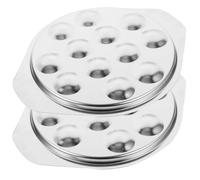 Housoutil Assiette à Escargots 12 Trous, Plaque D'escargot En Acier Inoxydable Plaque D'escargot Pour Escargot Huitre Fruit De Mer