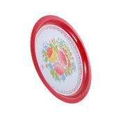 Housoutil Assiette à L'ancienne Décorative en Matériau Synthétique, Style Rétro Simple et Pratique, pour Snack et Boutique de Desserts Pendant le Festival de Printemps