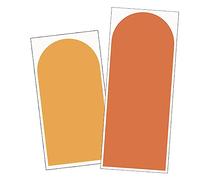Housoutil Autocollant Decoratif Mural D'arche Stickers Muraux Géométriques en PVC Décor Élégant et Résistant 2 Pièces pour Salon ou Chambre