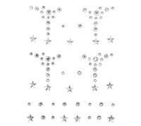 Housoutil Autocollants de Pierres Précieuses Visage Bijoux à Coller de Larmes et Perles Stickers Décoratifs pour Maquillage et Festivals Accessoires Visage Scintillants et Polyvalents