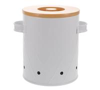 Housoutil Bac de Rangement pour Légumes Moyen Boîte Ventilée en Plastique Robuste pour Pommes de Terre Oignons et Ail Organiseur Cuisine Pratique pour Conservation Optimale des Aliments