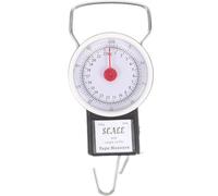 Housoutil Balance Manuelle Suspendue Portable en Plastique et Métal Poignée Antidérapante, Pesée Précise Jusqu'à 22kg pour Valises et Paquet de Voyage