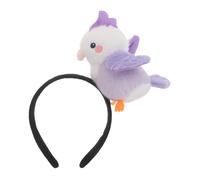 Housoutil Bandeau Cheveux Kawaii Pourpre en Peluche Souple Perroquet Mignon, Accessoire Polyvalent et Flexible pour Garçon et Filles et Adultes en Séances Photo