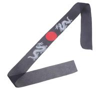 Housoutil Bandeau de Samouraï Japonerie en Polyester Noir, Bandeau D'entraînement de Karaté Facile à Porter Sensation Douce, pour Soutenir Votre Équipe ou Événement