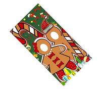 Housoutil Bannière Décorative de Noël Bonhomme Épice Accessoire Photo Festif Bannière Suspendue Colorée Décoration Intérieure pour Fête de Noël Maison et Bureau