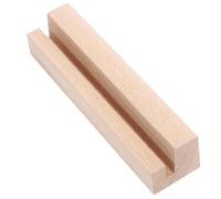 Housoutil Base De Calendrier De Bureau Affichage Titulaire Support De Carte Photo Fendu Décor Photo De Bureau Rester Quotidien Porte-photos Pour Tables Moderne Bulletin Bois Beige