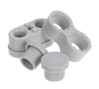 Housoutil Base de Parc Bébé en Silicone Boucle Fixe et Connecteur de Clôture, Kit Accessoires 3 Pièces, Pieds Stabilisateurs Compatibles Multi-modèles, Protection Sol Lisse et Moquette,