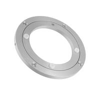 Housoutil Base de Rotation de Table Résistant à l'usure en Alliage D'aluminium Argenté, Plateau Tournant 360 Degrés pour Dîners en Famille à Domicile