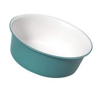 Housoutil Bassine Bain de Pied Ronde en Pp Vert, Base Antidérapante pour Usage Salon, Bain de Trempage Pratique et Épais pour Soins Secs et Abîmés