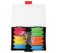 Housoutil Bobines de Ligne de Pêche Portables 10 Pièces Mixées avec Boîte de Rangement Eva Grosse Taille Accessoire de Pêche Pratique pour Enrouleur de Fil Coffret de Couleur