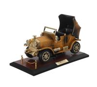 Housoutil Boîte à Musique Vintage de Voiture Ancienne avec Socle Modèle Réduit Décoratif en Métal Poli Mélodie Mécanique Nostalgique Présent Collectionneur pour Bureau et Intérieur