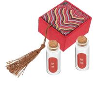 Housoutil Boîte à Souvenirs pour Bébé Flanelle et Verre, Rangement Polyvalent pour Cheveux Fœtaux et Cordon Ombilical, Présent pour Anniversaire et Nouvel An