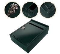 Housoutil Boîte Aux Lettres Murale Verte avec Serrure Boîte à Suggestions Urnes de Vote et Polyvalente pour Bureau et École