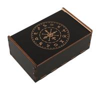 Housoutil Boîte Bois Vintage pour Rangement Cartes et Bijoux Étui Compact et Léger pour Tarot Bijoux et Trésors Quotidiens Organisateur Pratique et Robuste