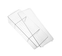 Housoutil Boîte de Rangement en Pet Transparent pour Remède 3 Compartiments, Grand Volume, Design Élégant pour Organiser et Garder Le Bureau Salle de Bain Ordonné