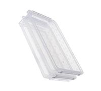 Housoutil Boîte de Rangement Transparente Empilable Plastique pour Documents et Fichiers Organisateur Pratique et Robuste pour Bureau et Maison