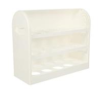 Housoutil Boîte De Stockage D'oeufs Pouvez Carton Cuisinier Congélateur Récipient à Oeufs Pour Réfrigérateur Distributeur Capacité Poêle Porteur D'oeufs Œuf Corbeille Incubateur Blanche Pp