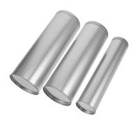 Housoutil Boîte D'extinction pour Bâtons de Moxa en Tôle Argentée, Support Portable pour Moxibustion, Lot de 3 Pièces, Utilisation à Domicile Bureau