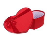 Housoutil Boîte en Papier Rouge de Cœur pour Saint-valentin, Emballage Présent Élégant pour Chocolat et Petits Présents, Usage Polyvalent pour Gestes Romantiques Couleur