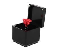 Housoutil Boîte Forme Cœur avec Rose Romantique pour Bague de Fiançailles Coffret pour Mariage Saint Valentin et Décor Élégant pour Femmes