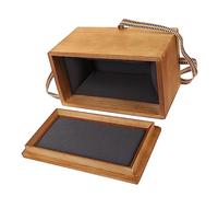 Housoutil Boîte tasse de thé boîte en bois boite de the boite vintage décoration intérieure théière céramique present box traiter rétro cas de tasse de bijoux porte-tasse coton