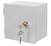 Housoutil Boîtier de Prise Électrique Extérieure en Fer Étanche à la Pluie Verrouillable Couvercle de Protection Anti-Vol pour Prise de Recharge de Véhicule Électrique Installation