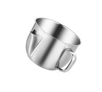 Housoutil Bol Filtreur D’huile en Acier Inoxydable 304 sans Couvercle, Séparateur de Graisse pour Soupe, Récipient la Cuisine Pratique pour Maison et Restaurant, Accessoire la Cuisine