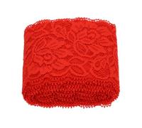Housoutil Bordure en Dentelle Élastique Rouge pour Couture Diy, Garniture Décorative en Fil de Nylon, pour Jupes et Sous-vêtements la Maison ou Centre Commercial