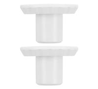 Housoutil Bouchon pour Trou de Congélateur Plastique Blanc, 2 Pièces, Compatible avec Haier, Large Compatibilité, Prévient les Fuites de Condensation, pour Usage Commercial