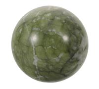 Housoutil Boule de Cristal en Jade Vert Naturel pour Décoration Intérieure et Contemplation, Sphère Polie Élégante Favorisant L'harmonie et Facile d'entretien