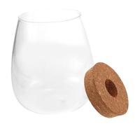 Housoutil Bouteille Hydroponique en Verre Support en Bois, Station de Multiplication des Plantes pour Décoration Intérieure Bureau ou Salle à Manger