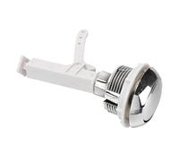 Housoutil Bouton Poussoir Chasse Eau Wc Type Séparé Tige de Commande pour Réservoir de Toilette Compatible Réservoir avec Installation Facile et Plastique Électroplaqué pour Maison et