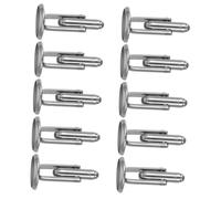 Housoutil Boutons De Manchette Base Ronde Acier Inoxydable 12mm Homme 10 Pièces Pour Création Personnalisée Cérémonie Élégante Usage Professionnel