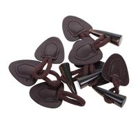 Housoutil Boutons de Rechange à Bascule en Résine, Lot de 4, Marron Foncé, Fixation pour Pulls et Manteaux, Accessoires Couture pour Vêtements Classiques