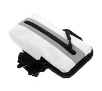 Housoutil Brassard de Téléphone Étanche en Tissu Oxford pour Course et Entraînement, Rangement Pratique pour Téléphone Mobile et Cartes, Unisexe Blanc pour Sport