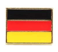 Housoutil Broche Drapeau National en Alliage Créative et Solide, Insigne de Vêtements Décoratif pour Fêtes, Épingle Noire Rouge Jaune Adaptée aux Garçon et Filles