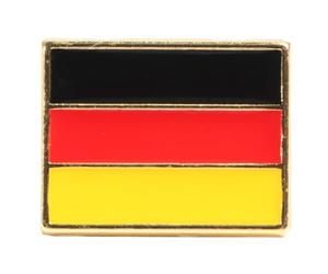 Housoutil Broche Drapeau National en Alliage Créative et Solide, Insigne de Vêtements Décoratif pour Fêtes, Épingle Noire Rouge Jaune Adaptée aux Garçon et Filles