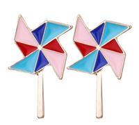 Housoutil Broche en Alliage Forme Moulin à Vent Créative et Colorée, Lot de 5 Pièces, Qualité Processus de Coloration Fiable, Accessoires de Broche pour Femmes et Hommes