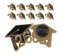 Housoutil Broches de Remise de Diplômes 2026, Broche en Forme de Toque pour Étudiants, Lot de 12, Bijoux Et Insignes en Forme de Mortier pour Cadeaux de Fête de Remise de Diplômes Et Décorations