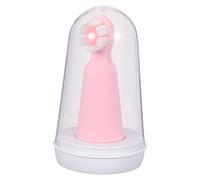 Housoutil Brosse à Dents Bébé en Silicone Rose avec Design Trois Faces et Manchon Doigt, Poils Souples pour Nettoyer Gencives et Dents de 0 à 1 An