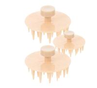 Housoutil Brosse à Shampoing Silicone 2 Pièces pour Massage du Cuir Chevelu, Nettoyage en Profondeur et Élimination des Impuretés, pour Bain, Matériau Souple et Solide