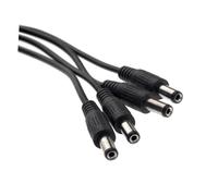 Housoutil Câble Répartiteur Alimentation DC Femelle vers Mâles Adaptateur Jack pour CCTV Noir et Facile à Utiliser