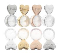 Housoutil Cache-piercing D'oreille en Silicone Forme Cœur, Lot de 4 Paires, Maintien Sécurisé et Confort pour Boucles D'oreilles Lourdes, Accessoires