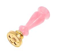 Housoutil Cachet de Sceau Cire Rétro avec Tête Amovible pour Enveloppes Tampon Sceau Résine et Accessoire Diy pour Invitations et Bricolage Rouge avec Poignée