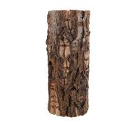 Housoutil Cachette Naturelle pour Reptiles en Bois Café, Abri Simple d'entretien Texture Écorce d'arbre Creuse, pour Terrarium Décor et Habitat du Dragon Barbu ou Lézard Léopard